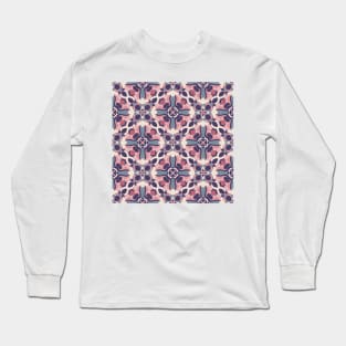 Seamless abstract pattern in Oriental style Long Sleeve T-Shirt